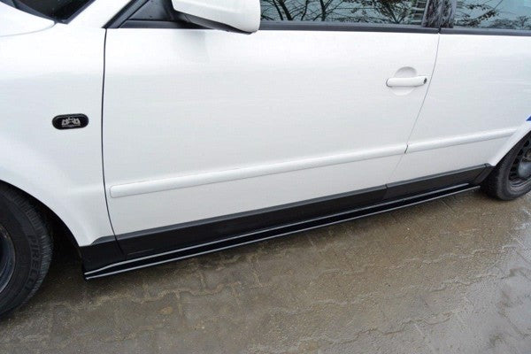Maxton Side Skirts Diffusers VW Passat B5 - Gloss Black