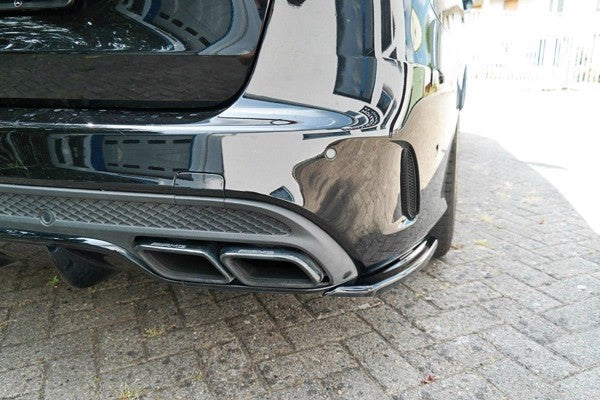 Maxton Rear Side Splitters Mercedes C-Class S205 63Amg Estate - Gloss Black