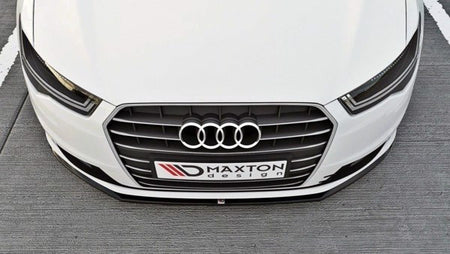 Maxton Front Splitter Audi A6 Ultra C7 Fl - Gloss Black