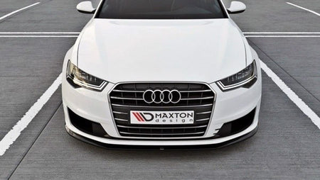 Maxton Front Splitter Audi A6 Ultra C7 Fl - Gloss Black