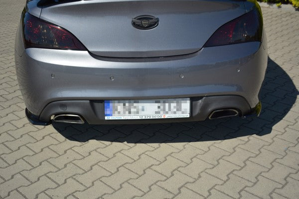 Maxton Rear Side Splitters Hyundai Genesis Coupé Mk.1 - Gloss Black