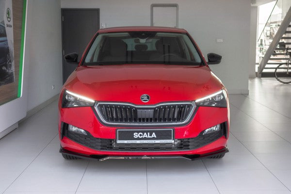 Maxton Front Splitter V.2 Skoda Scala  - Gloss Black