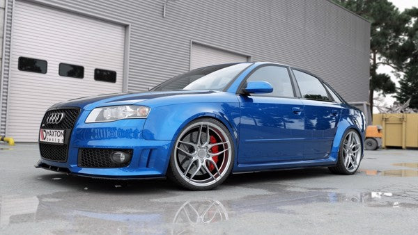 Maxton Side Skirts Diffusers Audi RS4 B7 - Gloss Black