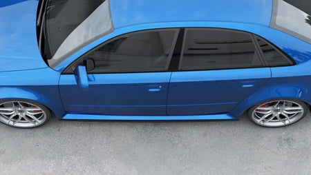 Maxton Side Skirts Diffusers Audi RS4 B7 - Gloss Black