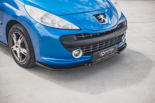 Maxton Front Splitter Peugeot 207 Sport - Gloss Black