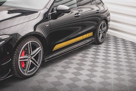 Maxton Side Skirts Diffusers Mercedes-Amg Cla 35 / 45 C118 - Gloss Black
