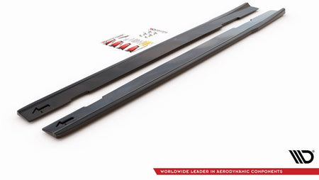 Maxton Side Skirts Diffusers Mercedes-Amg Cla 35 / 45 C118 - Gloss Black