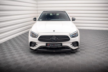 Maxton Front Splitter V.1 Mercedes-Benz E Amg-Line W213 Facelift - Gloss Black