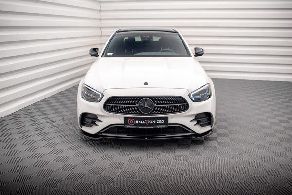 Maxton Front Splitter V.1 Mercedes-Benz E Amg-Line W213 Facelift - Gloss Black