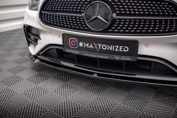 Maxton Front Splitter V.1 Mercedes-Benz E Amg-Line W213 Facelift - Gloss Black