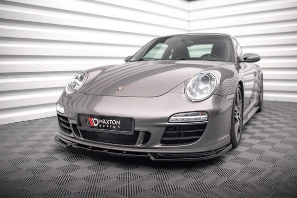 Maxton Front Splitter V.2 Porsche 911 Carrera Gts 997 Facelift - Gloss Black
