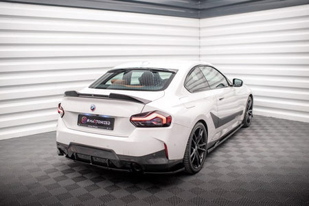 Maxton Rear Side Splitters V.2 BMW 2 Coupe M-Pack G42 - Gloss Black