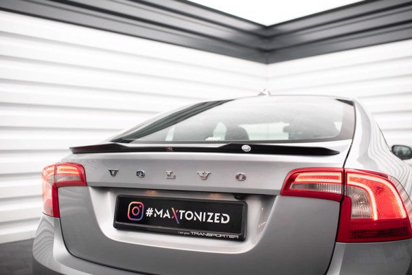 Maxton Spoiler Cap Volvo S60 R-Design Mk2 - Gloss Black