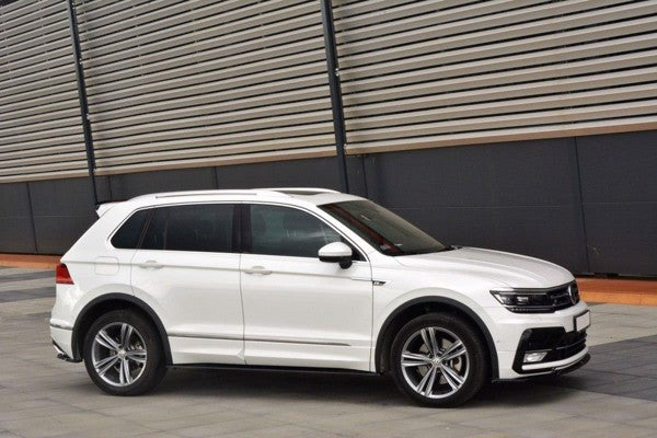 Maxton Side Skirts Diffusers VW Tiguan Mk2 R-Line - Gloss Black
