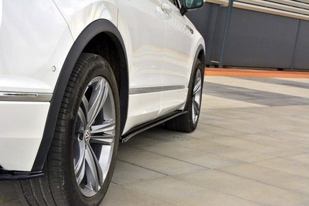 Maxton Side Skirts Diffusers VW Tiguan Mk2 R-Line - Gloss Black