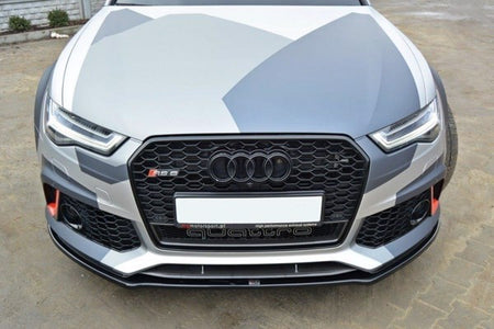Maxton Front Splitter V.1 Audi RS6 C7 / C7 Fl - Gloss Black