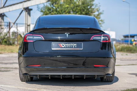 Maxton Rear Side Splitters Tesla Model 3 - Gloss Black