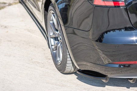 Maxton Rear Side Splitters Tesla Model 3 - Gloss Black