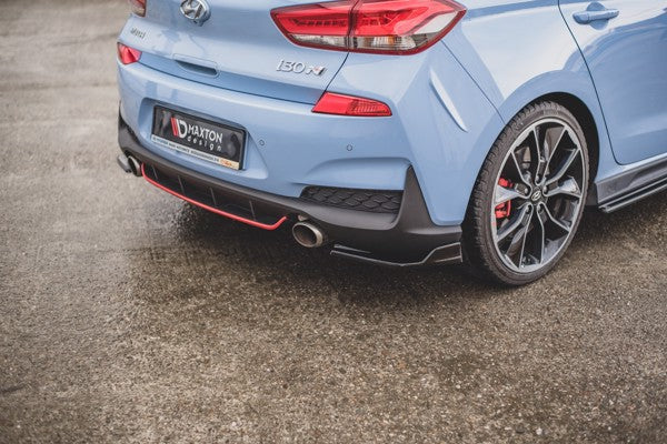 Maxton Rear Side Splitters V.3 Hyundai I30 N Mk3 Hatchback - Gloss Black