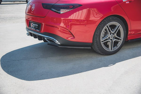 Maxton Rear Side Splitters Mercedes-Benz Cla Shooting Brake Amg-Line X118 - Gloss Black
