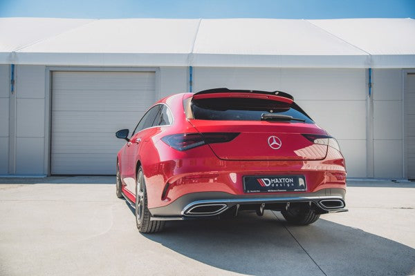 Maxton Rear Side Splitters Mercedes-Benz Cla Shooting Brake Amg-Line X118 - Gloss Black
