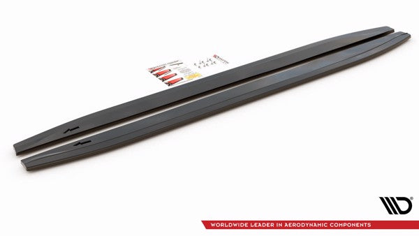 Maxton Side Skirts Diffusers Mercedes-Benz Gls Amg-Line X167 - Gloss Black