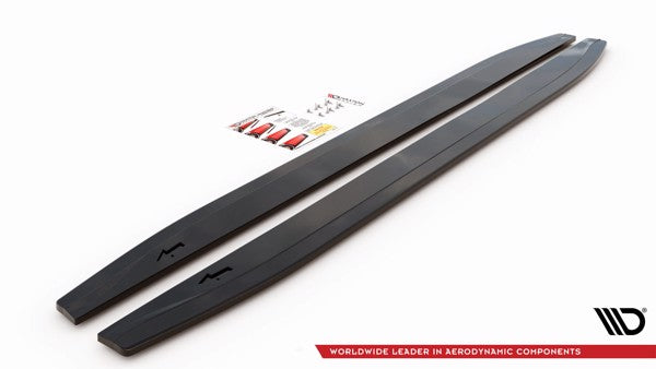 Maxton Side Skirts Diffusers Mercedes-Benz Gls Amg-Line X167 - Gloss Black