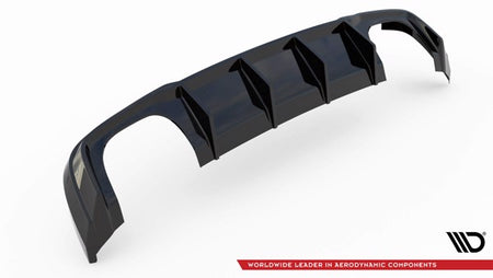 Maxton Rear Valance V.2  Audi RS3 8V Facelift - Gloss Black