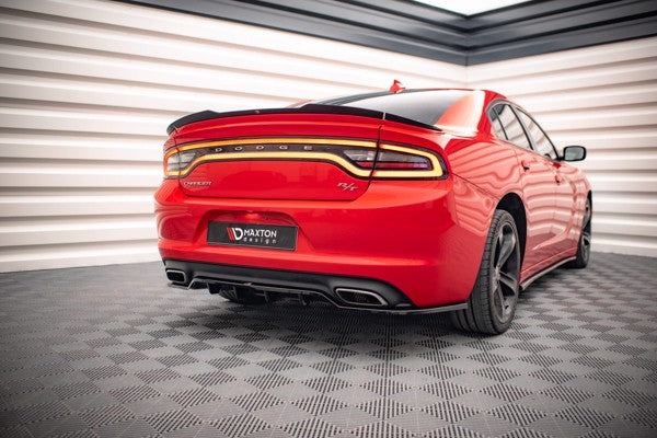 Maxton Set Of Spoiler Caps Dodge Charger Rt Mk7 Facelift - Gloss Black