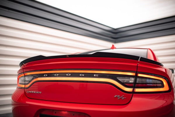 Maxton Set Of Spoiler Caps Dodge Charger Rt Mk7 Facelift - Gloss Black