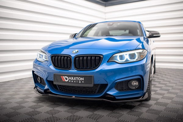 Maxton Front Splitter V.1 BMW 2 M-Pack F22 - Gloss Black
