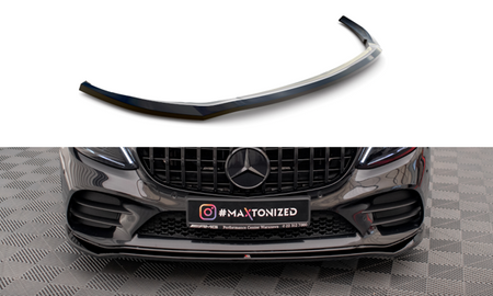 Maxton Front Splitter V.1 Mercedes-Benz C Amg Line / C43 Amg Sedan / Coupe W205 / C205 Facelift - Gloss Black