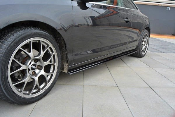 Maxton Side Skirts Diffusers Renault Laguna Mk 3 Coupe - Gloss Black