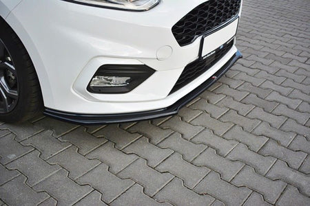Maxton Front Splitter V.2 Ford Fiesta Mk8 St / St-Line - Gloss Black