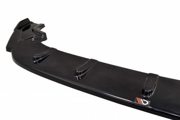 Maxton Front Splitter V.1 VW Golf 7 R / R-Line Facelift - Gloss Black