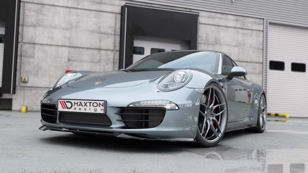 Maxton Front Splitter V.1 Porsche 911 Carrera 991 - Gloss Black