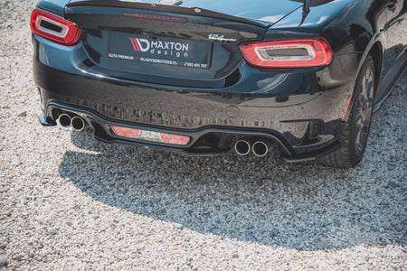 Maxton Central Rear Splitter Fiat 124 Spider Abarth - Gloss Black