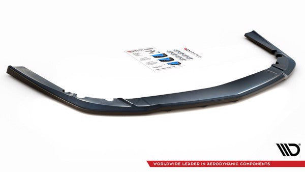 Maxton Central Rear Splitter (With Vertical Bars) Opel Insignia Mk. 1 Opc Facelift - Gloss Black