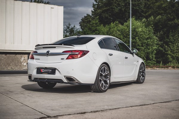 Maxton Central Rear Splitter (With Vertical Bars) Opel Insignia Mk. 1 Opc Facelift - Gloss Black