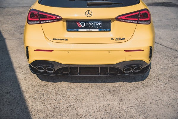 Maxton Rear Side Splitters Mercedes-Amg A 45 S W177 - Gloss Black