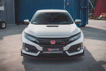 Maxton Racing Durability Front Splitter V.2 Honda Civic X Type-R - Black