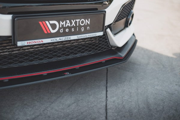 Maxton Racing Durability Front Splitter V.2 Honda Civic X Type-R - Black