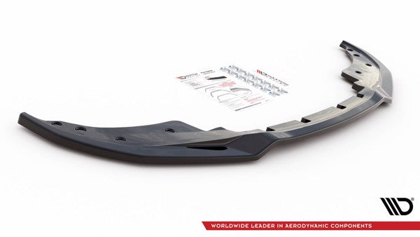Maxton Front Splitter V.3 BMW 4 M-Pack G22 - Gloss Black