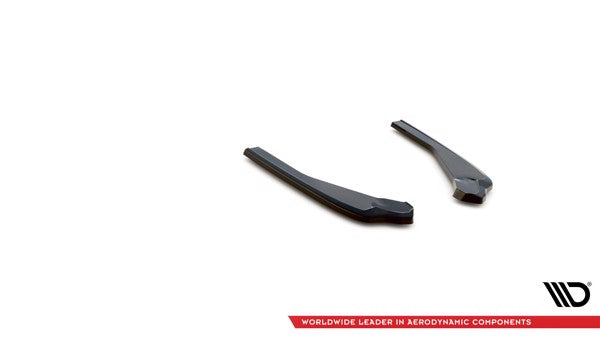 Maxton Rear Side Splitters BMW X4 M-Pack G02 Facelift - Gloss Black
