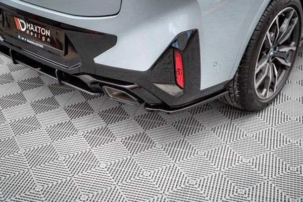Maxton Rear Side Splitters BMW X4 M-Pack G02 Facelift - Gloss Black