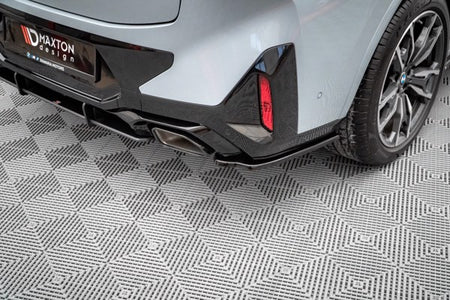 Maxton Rear Side Splitters BMW X4 M-Pack G02 Facelift - Gloss Black