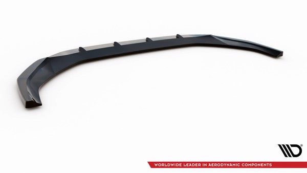 Maxton Front Splitter V.2 Audi A4 B9 Facelift - Gloss Black