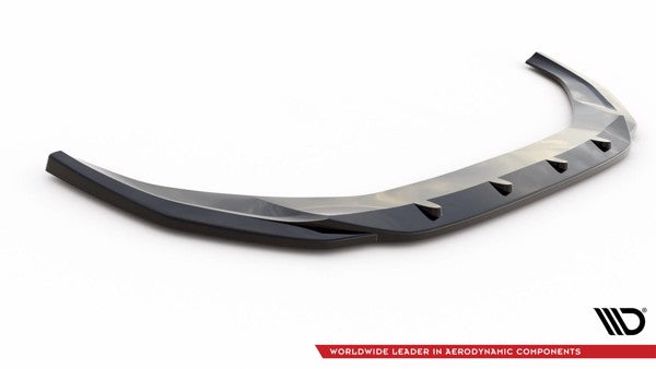 Maxton Front Splitter V.2 Audi A4 B9 Facelift - Gloss Black