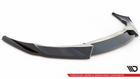 Maxton Front Splitter V.1 Audi E-Tron Gt / RS Gt Mk1 - Gloss Black