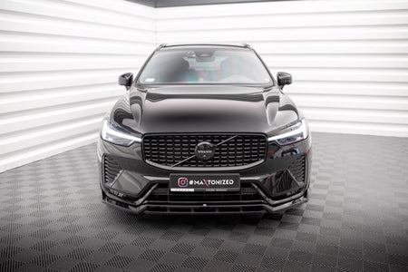 Maxton Front Splitter Volvo Xc60 R-Design Mk2 Facelift - Gloss Black